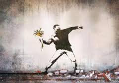 Flower Thrower di Banksy