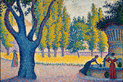 Saint Tropez fontaine des lices, dipinto di Paul Signac (1895)