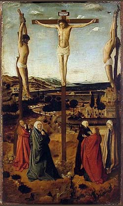 dipinto di Antonello da Messina - Crocefissione