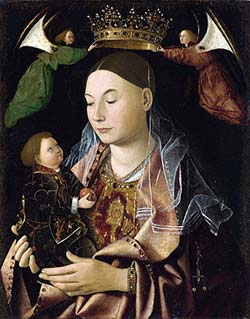 dipinto di Antonello da Messina - Madonna