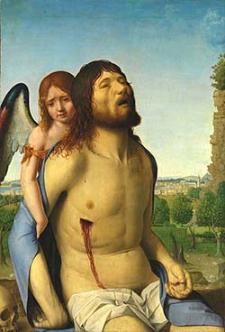 quadro di Antonello da Messina - Pietà