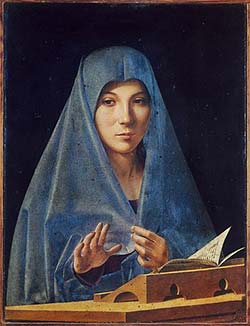 quadro di Antonello da Messina - Vergine Annunziata