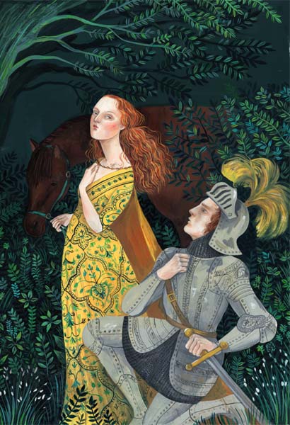 Angelica e Orlando, dipinto di Helena Perez Garcia