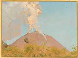Dipinto di De Nittis dal titolo Alle falde del Vesuvio