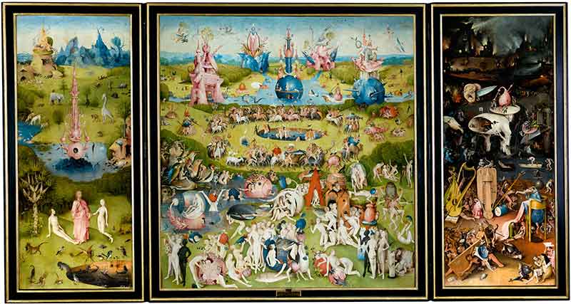 Il giardino delle delizie trittico di Hieronymus Bosch