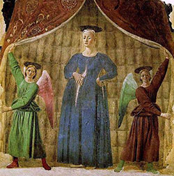 affresco Madonna del parto