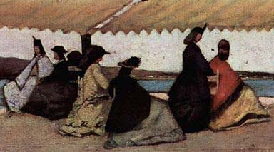 La rotonda di Palmieri dipinto di Giovanni Fattori