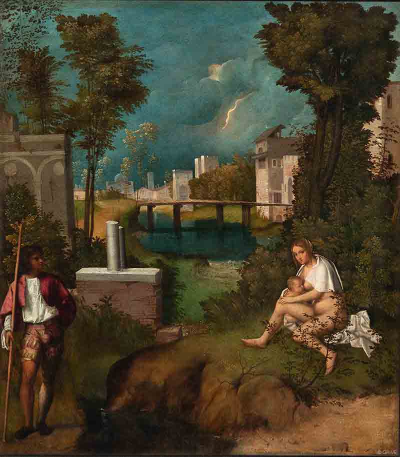 La tempesta dipinto di Giorgione