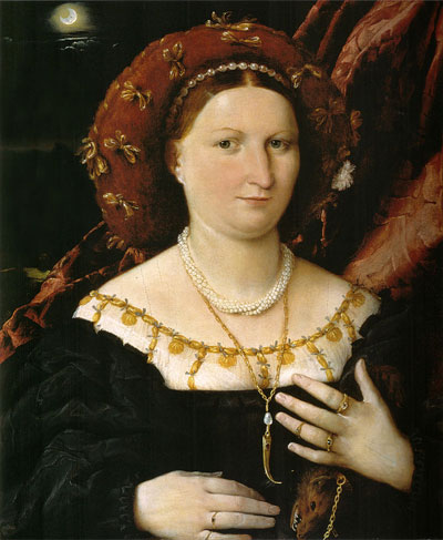 Ritratto di Lucina Brembati dipinto di Lorenzo Lotto