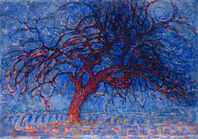 Albero rosso dipinto di Piet Mondrian