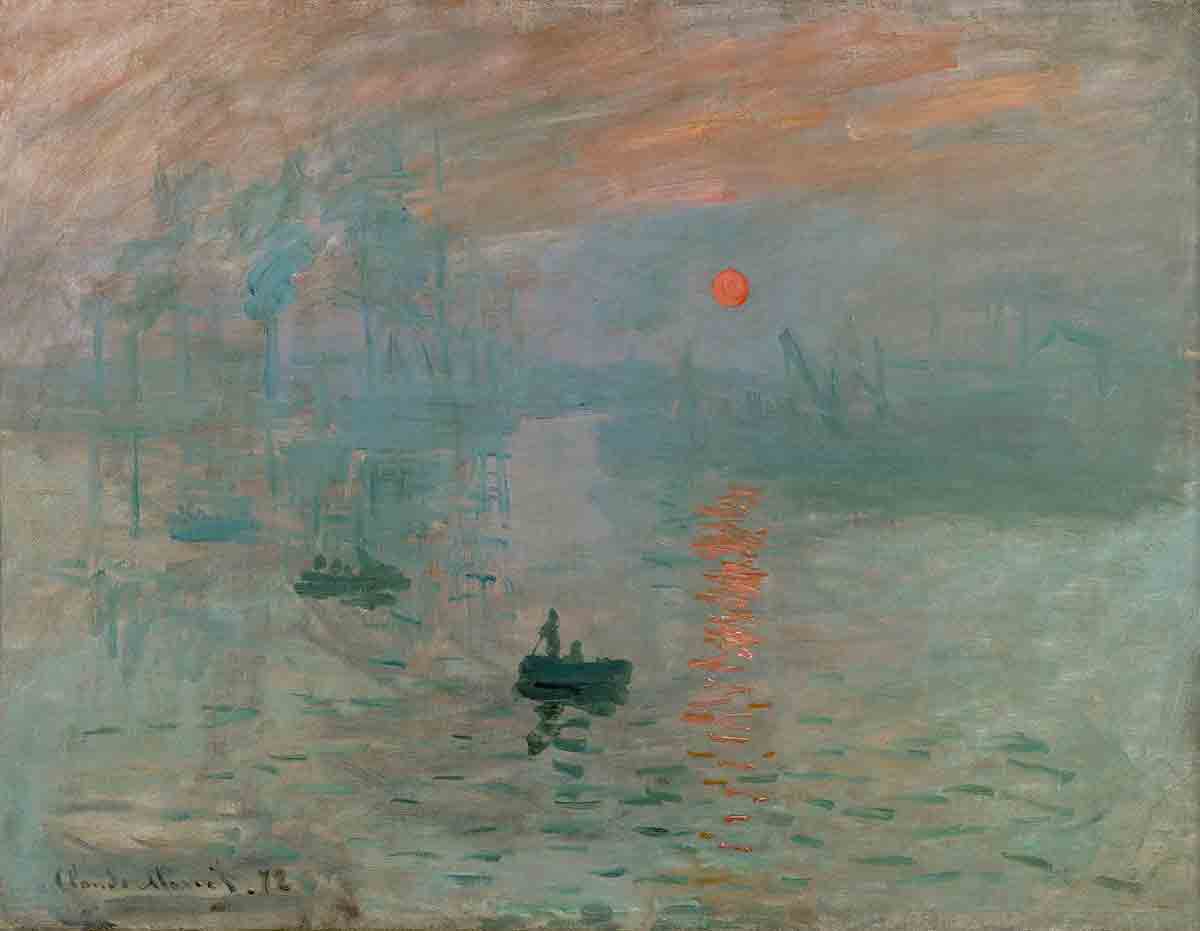 Impressione - sole nascente dipinto di Claude Monet