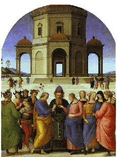 Sposalizio della Vergine - dipinto di Perugino Sposalizio della Vergine - dipinto di Perugino