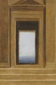 Sposalizio della Vergine - dipinto di Raffaello - particolare porte sullo sfondo