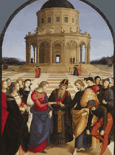 Sposalizio della Vergine - dipinto di Raffaello