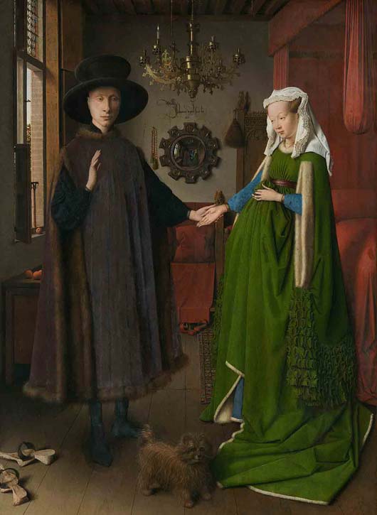 Ritratto dei coniugi Arnolfini - dipinto di Jan Van Eyck