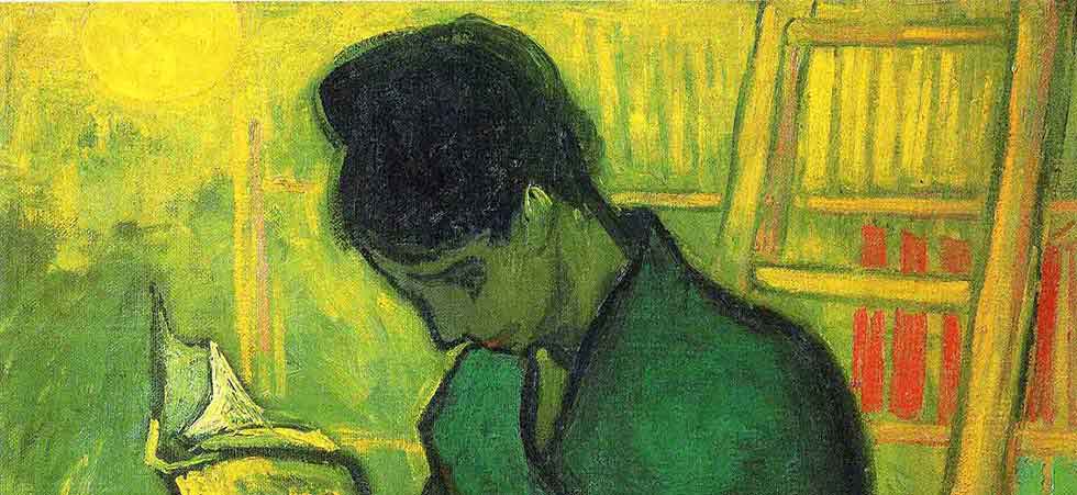 Une liseuse de romans, dipinto di Vincent Van Gogh del 1888, collezione privata