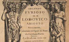 frontespizio edizione del 1585 del Orlando Furioso
