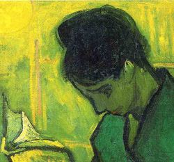 Dipinto di Van Gogh dal titolo Liseuse