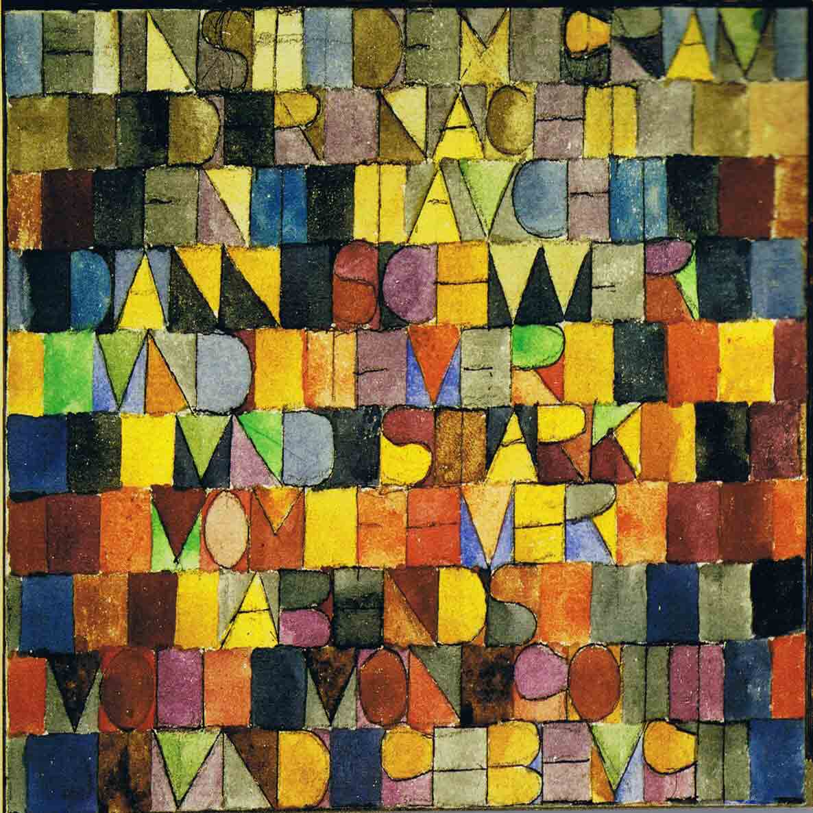 quadro poesia di Paul Klee