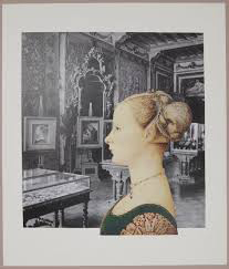 Due ritratti, collage su carta di Paolini, 2015