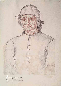 ritratto di Hieronymus Bosch di Jacques Le Boucq