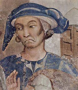 presunto autoritratto di Simone Martini