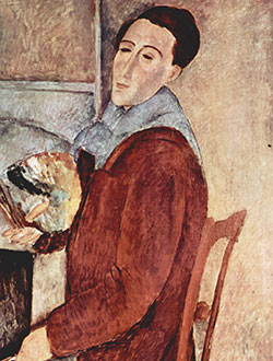 autoritratto di Amedeo Modigliani del 1919