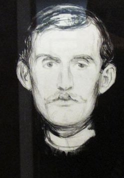 autoritratto di Edvard Munch del 1895 autoritratto di Edvard Munch del 1895