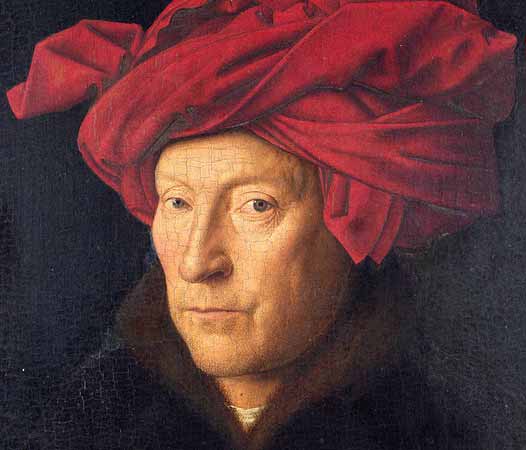 presunto autoritratto di Jan Van Eyck pittore fiammingo