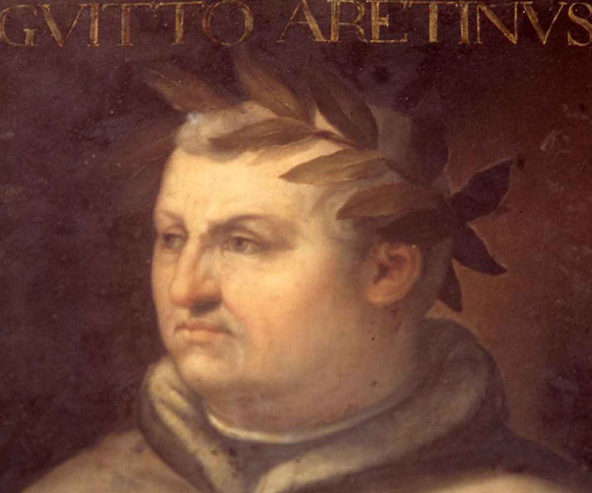 Guittone d'Arezzo - ritratto di Cristofano dell'Altissmo, olio su tela