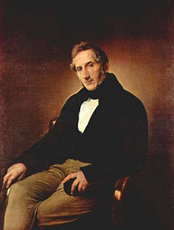 Alessandro Manzoni - ritratto di Hayez, olio su tela, 1841