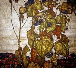 Dipinto di Egon Schiele dal titolo Sole d'autunno del 1914