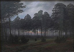 Dipinto di Caspar David Friedrich dal titolo La sera