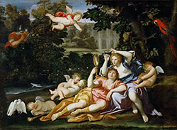 Rinaldo e Armida dipinto di Domenichino