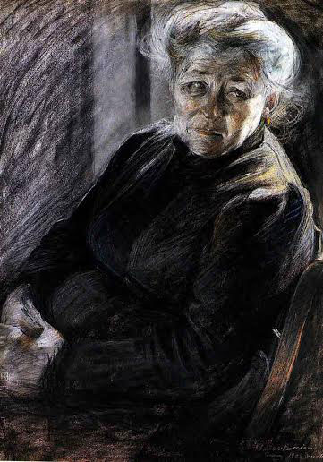 Ritratto della madre - dipinto di Boccioni