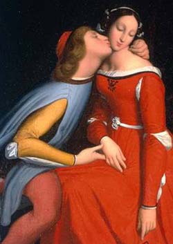 Paolo e Francesca, opera di Dominique Ingres